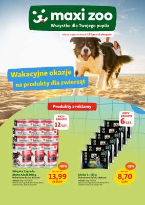 MAXI ZOO - gazetka promocyjna Maxi Zoo - Wakacyjne okazje od czwartku 17.07 do czwartku 31.07