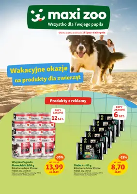 MAXI ZOO - gazetka promocyjna Maxi Zoo - Wakacyjne okazje od czwartku 17.07 do czwartku 31.07 MAXI ZOO - gazetka promocyjna Maxi Zoo - Wakacyjne okazje od czwartku 17.07 do czwartku 31.07