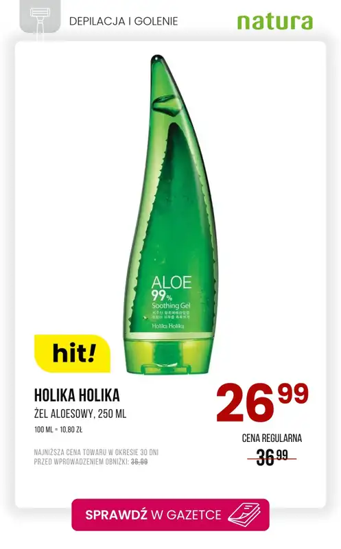 Drogerie Natura - gazetka promocyjna Depilacja i golenie - promocje! od poniedziałku 14.07 do wtorku 22.07 - strona 4