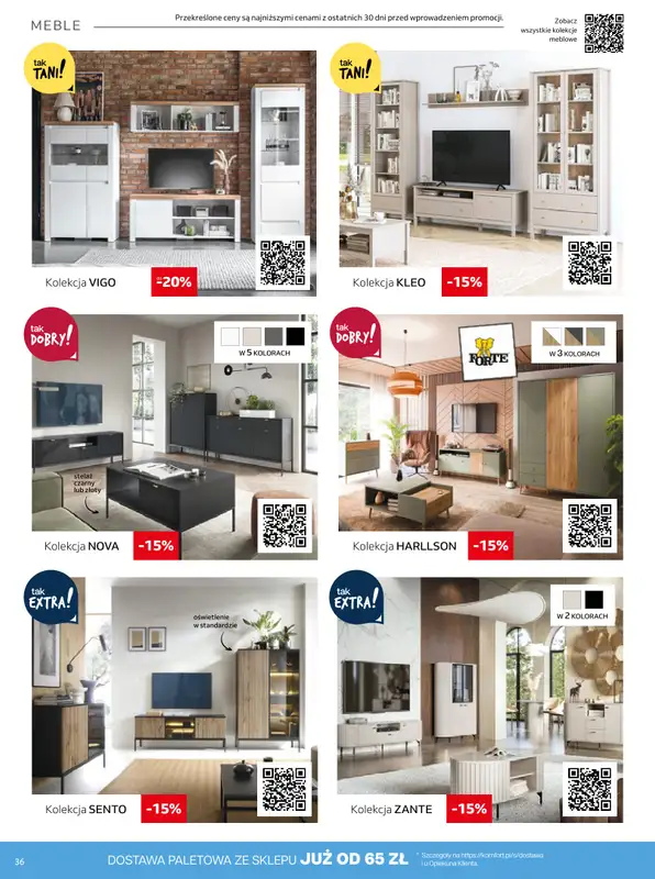 Komfort - gazetka promocyjna Gazetka od środy 16.07 do wtorku 12.08 - strona 36