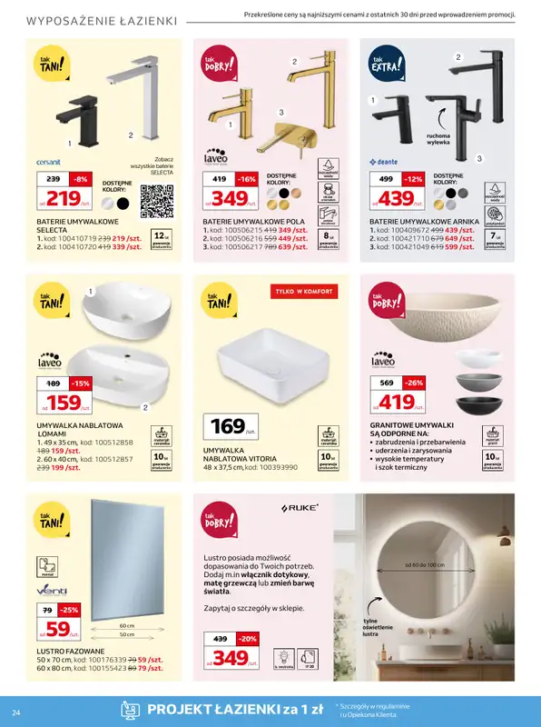 Komfort - gazetka promocyjna Gazetka od środy 16.07 do wtorku 12.08 - strona 24