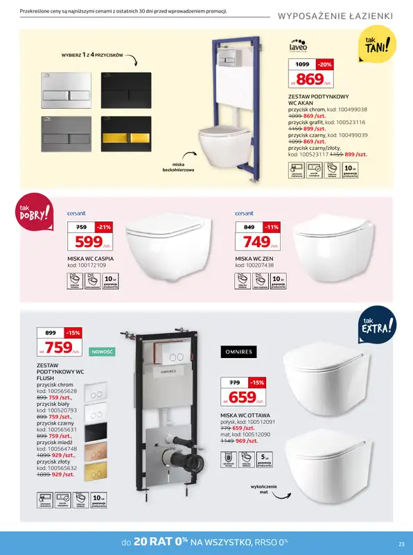 Komfort - gazetka promocyjna Gazetka od środy 16.07 do wtorku 12.08 - strona 23