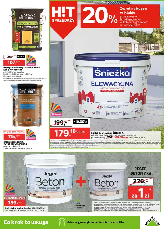 Leroy Merlin - gazetka promocyjna Gazetka od środy 16.07 do wtorku 05.08 - strona 19