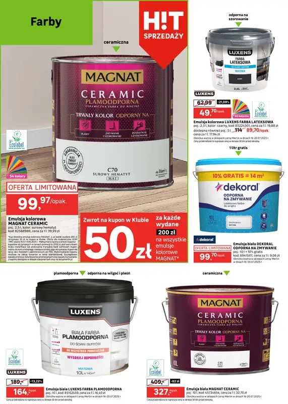 Leroy Merlin - gazetka promocyjna Gazetka od środy 16.07 do wtorku 05.08 - strona 18