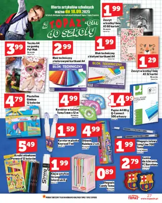 TOPAZ - gazetka promocyjna Gazetka od czwartku 24.07 do środy 30.07 - strona 27 TOPAZ - gazetka promocyjna Gazetka od czwartku 24.07 do środy 30.07 - strona 27