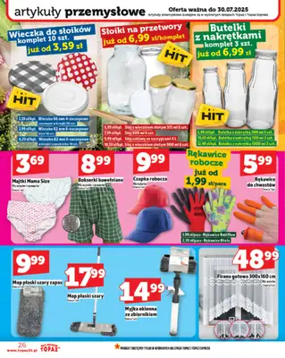 TOPAZ - gazetka promocyjna Gazetka od czwartku 24.07 do środy 30.07 - strona 26 TOPAZ - gazetka promocyjna Gazetka od czwartku 24.07 do środy 30.07 - strona 26