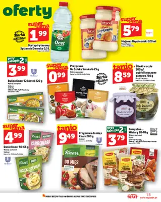 TOPAZ - gazetka promocyjna Gazetka od czwartku 24.07 do środy 30.07 - strona 15 TOPAZ - gazetka promocyjna Gazetka od czwartku 24.07 do środy 30.07 - strona 15