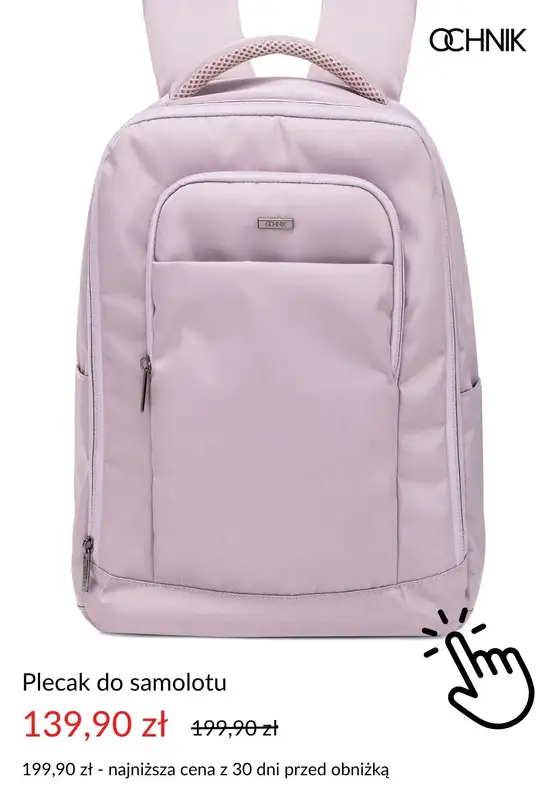 Ochnik - gazetka promocyjna Plecaki do samolotu od środy 16.07  - strona 3