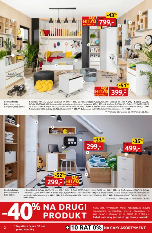 Black Red White - gazetka promocyjna Letnie rabatowanie do -50% od czwartku 17.07 do niedzieli 03.08 - strona 2