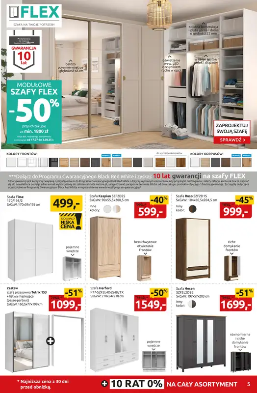 Black Red White - gazetka promocyjna Letnie rabatowanie do -50% od czwartku 17.07 do niedzieli 03.08 - strona 5