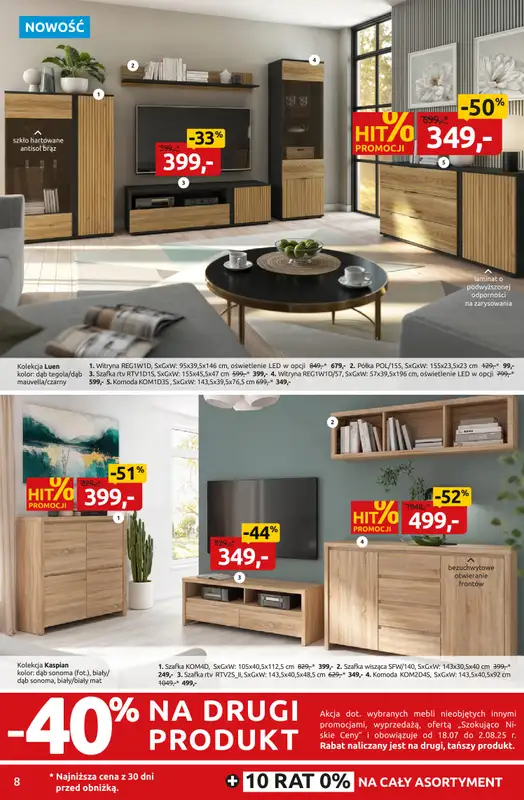 Black Red White - gazetka promocyjna Letnie rabatowanie do -50% od czwartku 17.07 do niedzieli 03.08 - strona 8