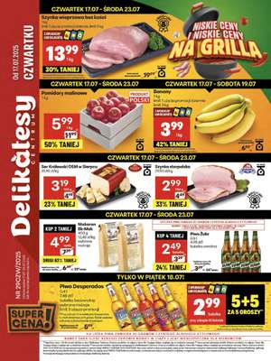 Delikatesy Centrum - gazetka promocyjna Gazetka od czwartku 17.07 do środy 23.07 Delikatesy Centrum - gazetka promocyjna Gazetka od czwartku 17.07 do środy 23.07