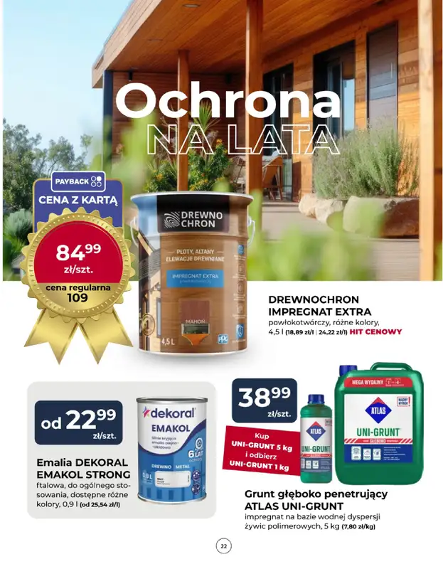 PSB Mrówka - gazetka promocyjna Gazetka od czwartku 17.07 do soboty 19.07 - strona 22