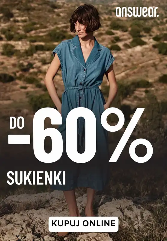 Answear - gazetka promocyjna Do -60% na sukienki od czwartku 17.07 