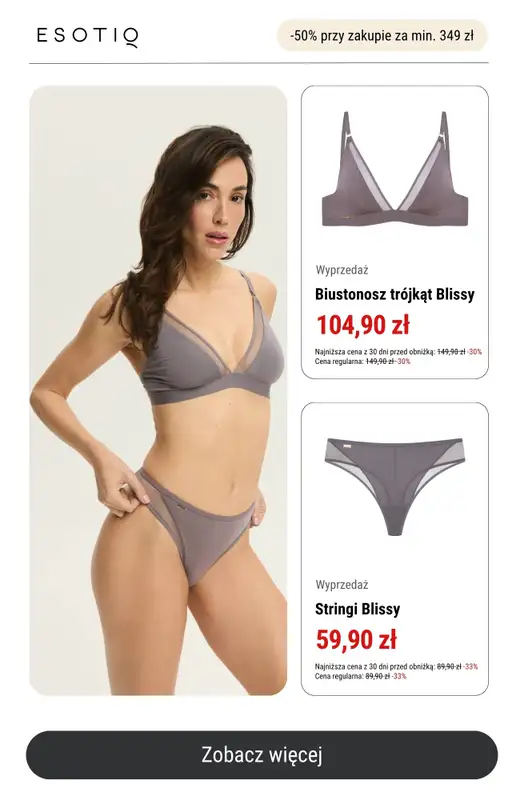 Esotiq - gazetka promocyjna -50% przy zakupach za min. 349 zł od poniedziałku 21.07  - strona 6