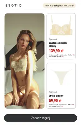 Esotiq - gazetka promocyjna -50% przy zakupach za min. 349 zł od poniedziałku 21.07  - strona 2 Esotiq - gazetka promocyjna -50% przy zakupach za min. 349 zł od poniedziałku 21.07  - strona 2