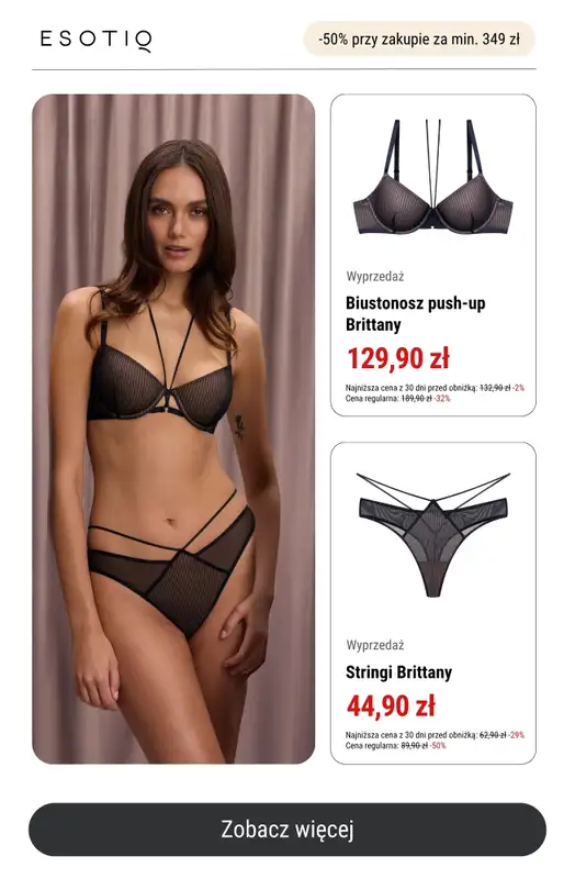 Esotiq - gazetka promocyjna -50% przy zakupach za min. 349 zł od poniedziałku 21.07  - strona 7