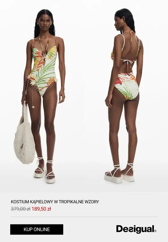 Desigual - gazetka promocyjna Do -60% na stroje kąpielowe od czwartku 17.07  - strona 7