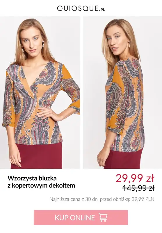 Quiosque - gazetka promocyjna Bluzki damskie od 29,99 zł od czwartku 17.07  - strona 8