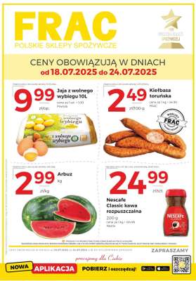 Frac - gazetka promocyjna Gazetka od piątku 18.07 do czwartku 24.07