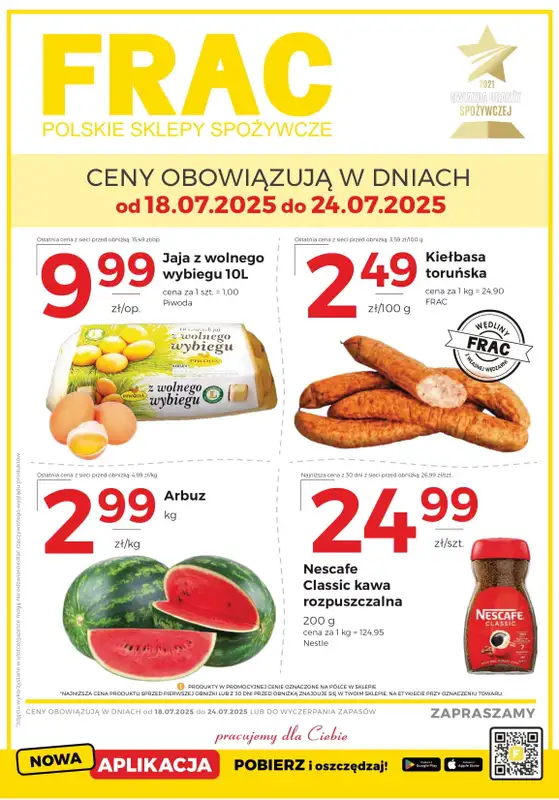 Frac - gazetka promocyjna Gazetka od piątku 18.07 do czwartku 24.07