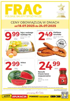Frac - gazetka promocyjna Gazetka od piątku 18.07 do czwartku 24.07 Frac - gazetka promocyjna Gazetka od piątku 18.07 do czwartku 24.07