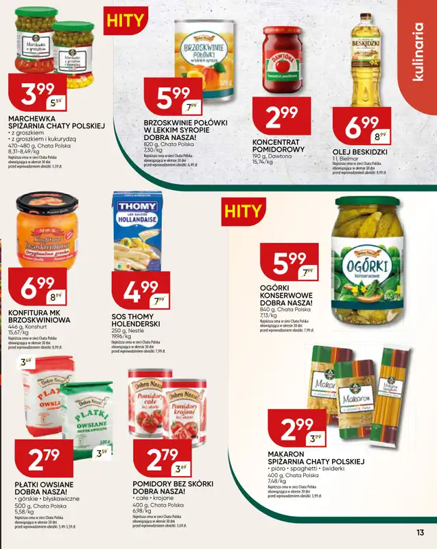 Chata Polska - gazetka promocyjna Gazetka od czwartku 17.07 do niedzieli 27.07 - strona 13