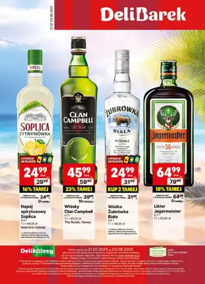 Delikatesy Centrum - gazetka promocyjna Gazetka alkoholowa od poniedziałku 21.07 do niedzieli 03.08
