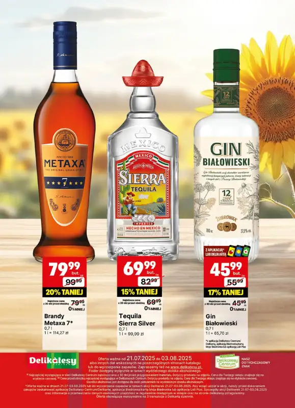 Delikatesy Centrum - gazetka promocyjna Gazetka alkoholowa od poniedziałku 21.07 do niedzieli 03.08 - strona 23