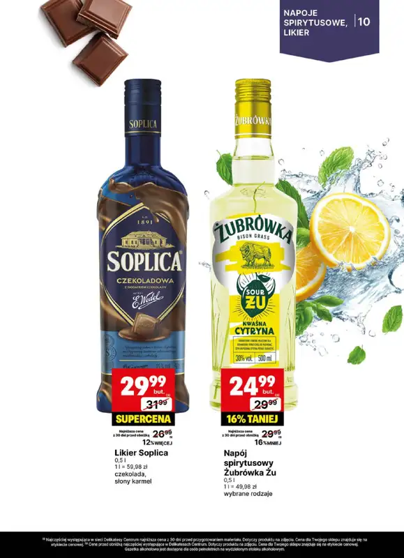 Delikatesy Centrum - gazetka promocyjna Gazetka alkoholowa od poniedziałku 21.07 do niedzieli 03.08 - strona 10