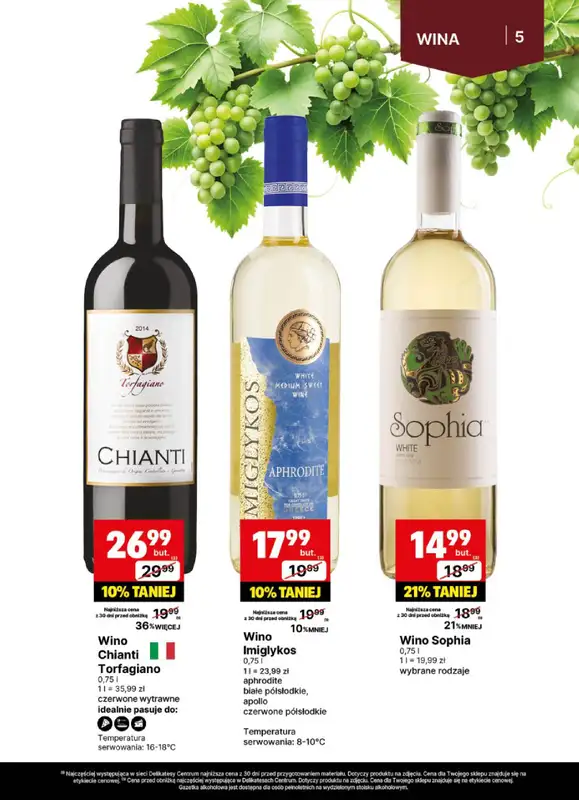 Delikatesy Centrum - gazetka promocyjna Gazetka alkoholowa od poniedziałku 21.07 do niedzieli 03.08 - strona 5