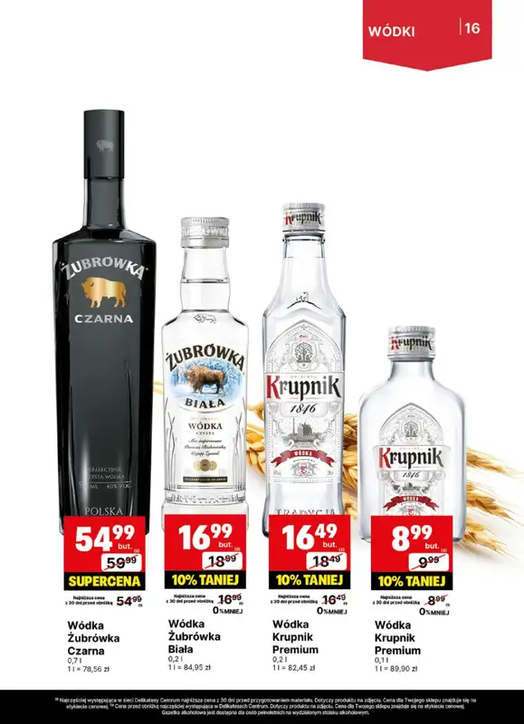 Delikatesy Centrum - gazetka promocyjna Gazetka alkoholowa od poniedziałku 21.07 do niedzieli 03.08 - strona 16