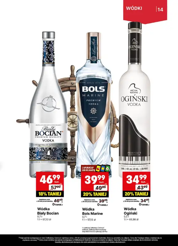 Delikatesy Centrum - gazetka promocyjna Gazetka alkoholowa od poniedziałku 21.07 do niedzieli 03.08 - strona 14