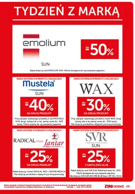 Ziko Dermo - gazetka promocyjna Gazetka od czwartku 24.07 do środy 06.08 - strona 29