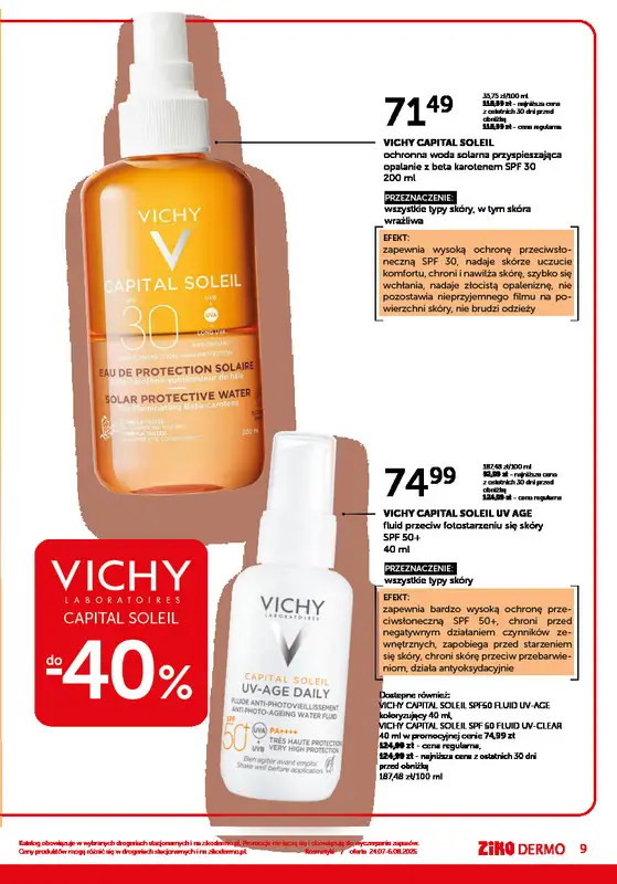 Ziko Dermo - gazetka promocyjna Gazetka od czwartku 24.07 do środy 06.08 - strona 9