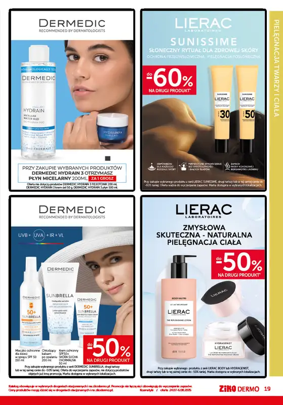 Ziko Dermo - gazetka promocyjna Gazetka od czwartku 24.07 do środy 06.08 - strona 19