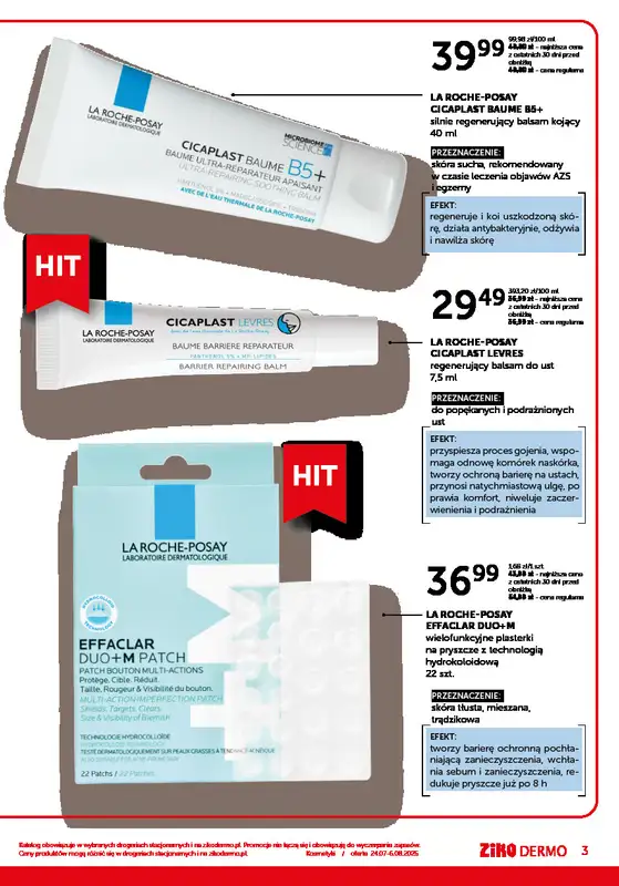 Ziko Dermo - gazetka promocyjna Gazetka od czwartku 24.07 do środy 06.08 - strona 3