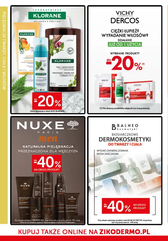 Ziko Dermo - gazetka promocyjna Gazetka od czwartku 24.07 do środy 06.08 - strona 26