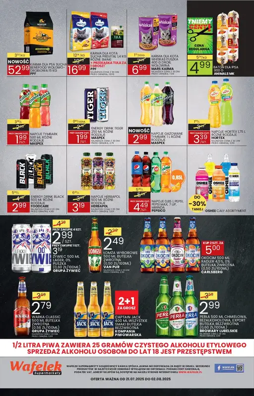 Wafelek - gazetka promocyjna Gazetka od poniedziałku 21.07 do soboty 02.08 - strona 8