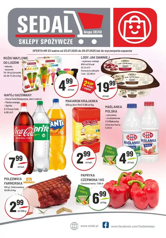 Sedal - gazetka promocyjna Gazetka od środy 23.07 do wtorku 29.07