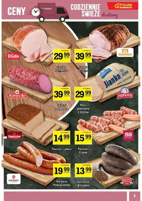 Gram Market - gazetka promocyjna Gazetka od środy 23.07 do wtorku 29.07 - strona 3 Gram Market - gazetka promocyjna Gazetka od środy 23.07 do wtorku 29.07 - strona 3