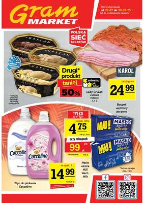 Gram Market - gazetka promocyjna Gazetka od środy 23.07 do wtorku 29.07