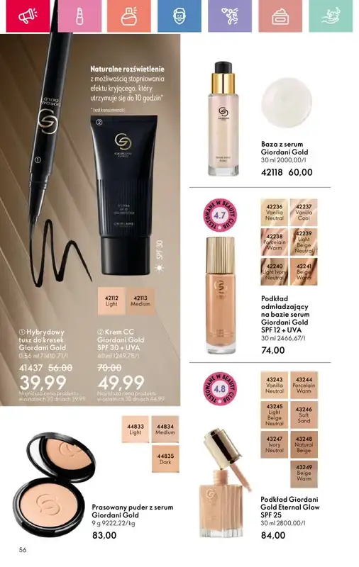Oriflame - gazetka promocyjna Katalog 12/2025 od niedzieli 17.08 do soboty 06.09 - strona 56