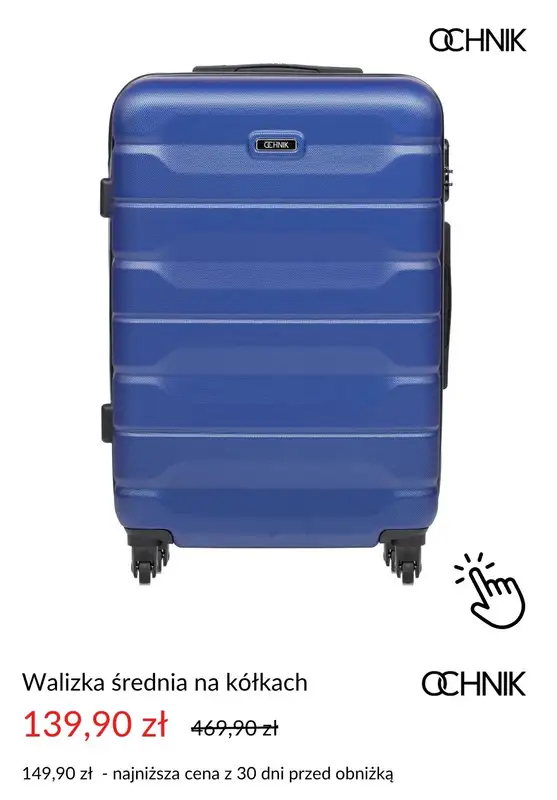 Ochnik - gazetka promocyjna Dodatkowe -30% na drugą walizkę lub torebkę od wtorku 22.07 do czwartku 31.07 - strona 4