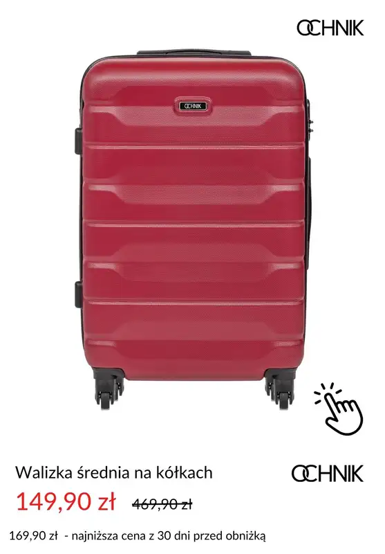 Ochnik - gazetka promocyjna Dodatkowe -30% na drugą walizkę lub torebkę od wtorku 22.07 do czwartku 31.07 - strona 5