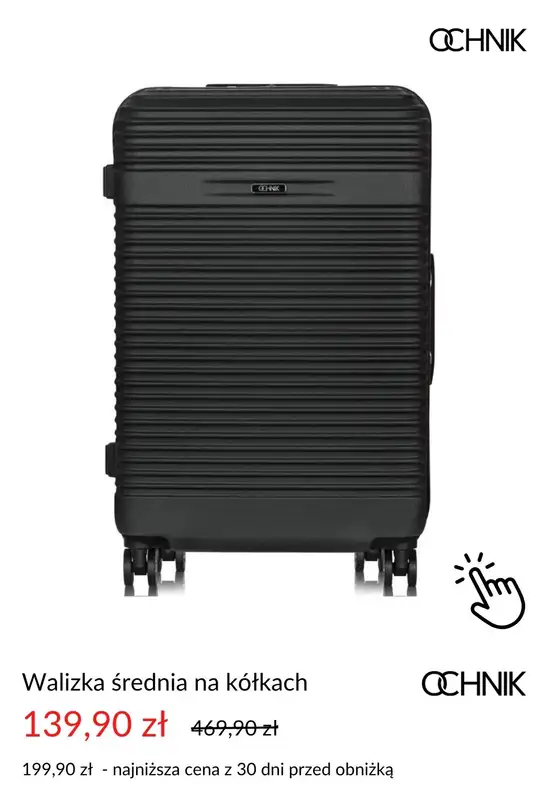Ochnik - gazetka promocyjna Dodatkowe -30% na drugą walizkę lub torebkę od wtorku 22.07 do czwartku 31.07 - strona 10