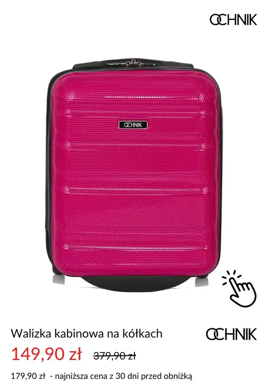 Ochnik - gazetka promocyjna Dodatkowe -30% na drugą walizkę lub torebkę od wtorku 22.07 do czwartku 31.07 - strona 8