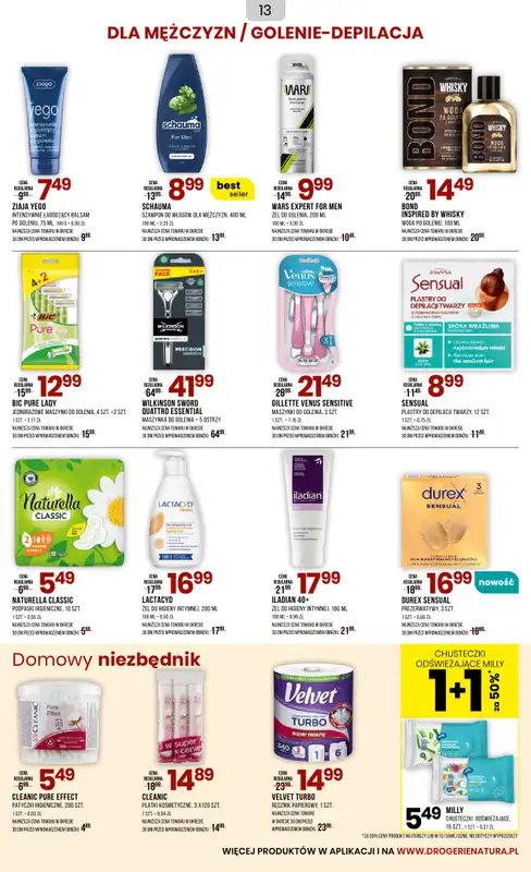 Drogerie Natura - gazetka promocyjna Gazetka od środy 23.07 do niedzieli 03.08 - strona 13