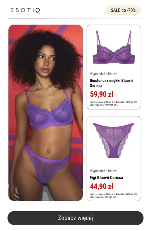 Esotiq - gazetka promocyjna Wyprzedaż do -70% – jeszcze więcej produktów! od środy 23.07  - strona 8