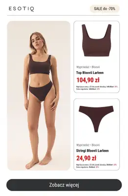 Esotiq - gazetka promocyjna Wyprzedaż do -70% – jeszcze więcej produktów! od środy 23.07  - strona 11 Esotiq - gazetka promocyjna Wyprzedaż do -70% – jeszcze więcej produktów! od środy 23.07  - strona 11